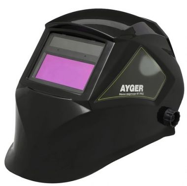 Маска сварочная AYGER Ф1 Хамелеон 90x35 мм, DIN 3/11