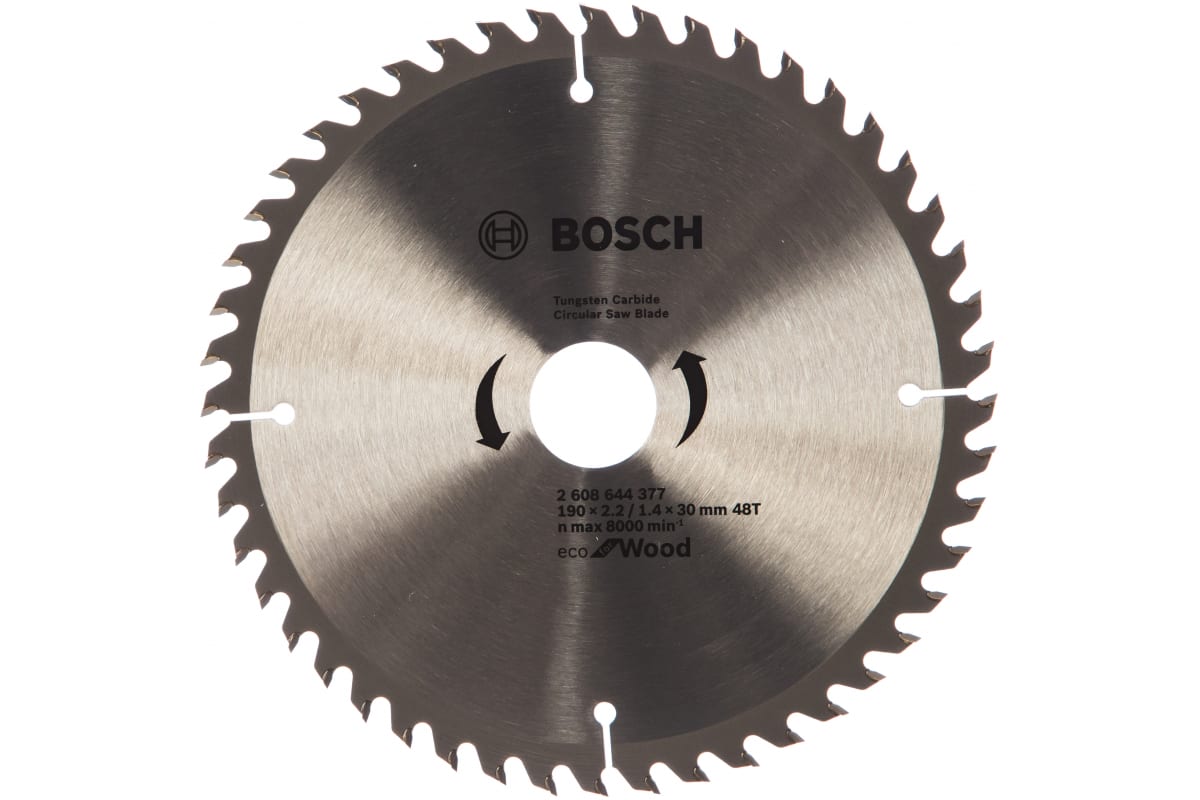 Пильный диск Bosch ECO WO 190x30-48T по дереву 2608644377