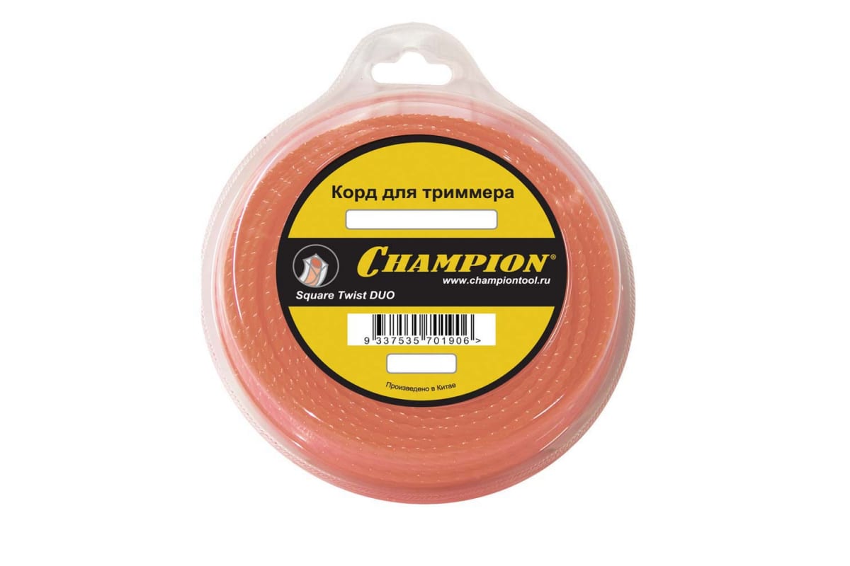 CHAMPION Корд трим.  Square Twist DUO 2.4мм *44м (витой квадрат) C5058 Корды