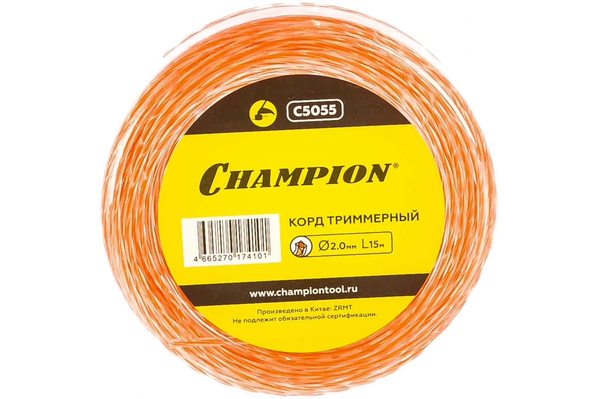 Корд трим. CHAMPION Square Twist DUO 2.0мм*15м (витой квадрат), CHAMPION