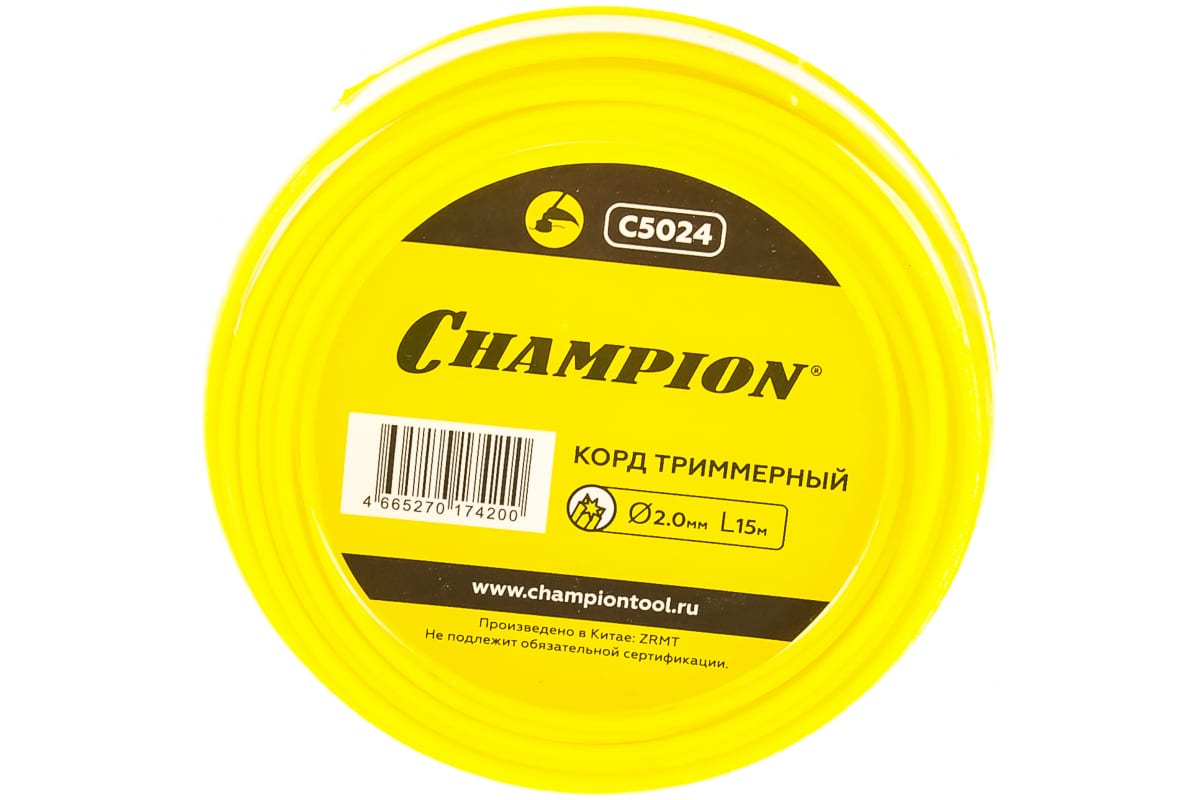 Корд трим. CHAMPION Star 2.0мм*15м (звезда), CHAMPION