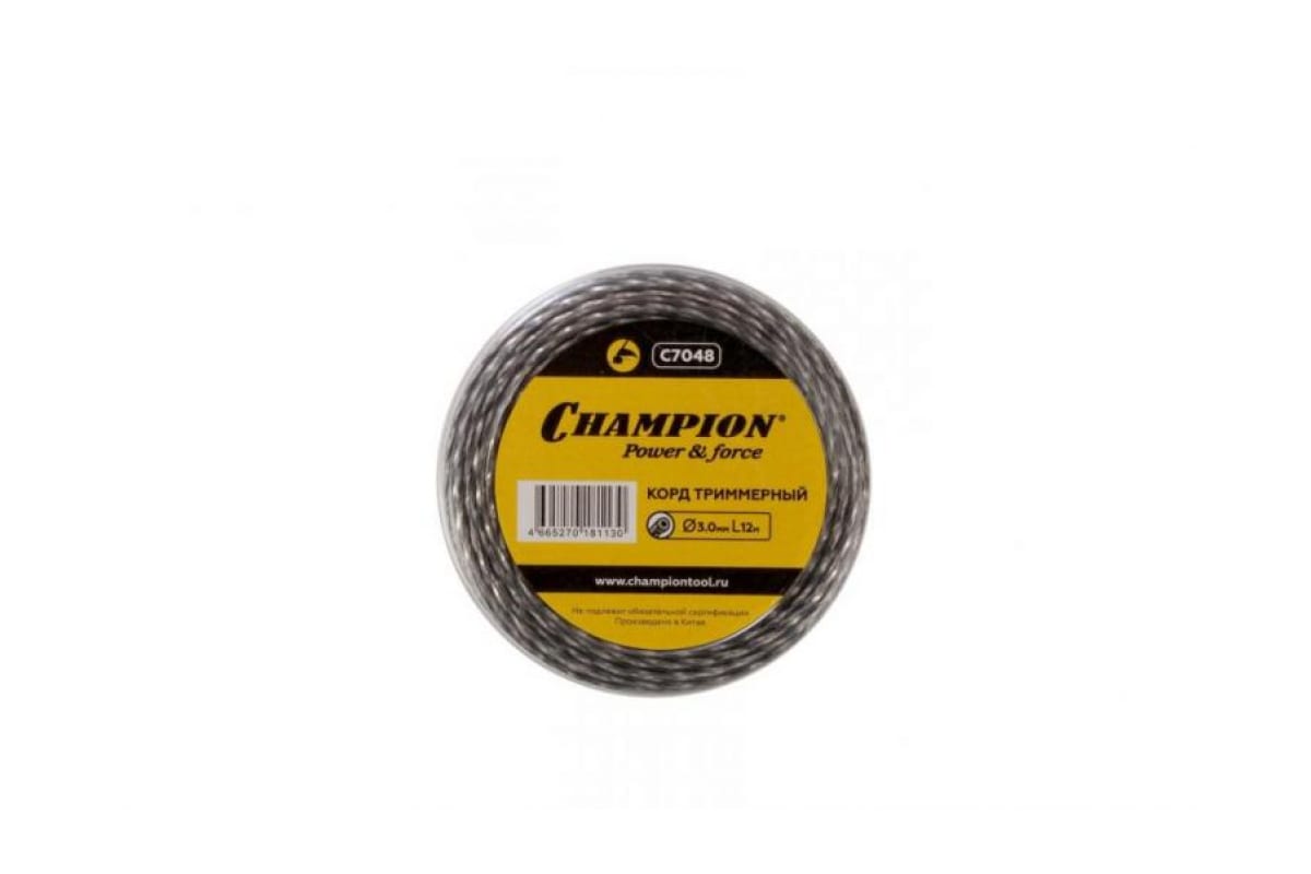 CHAMPION Корд трим.  Tri-twist 3.0мм*12м (витой треугольник) C7048 Корды CHAMPION