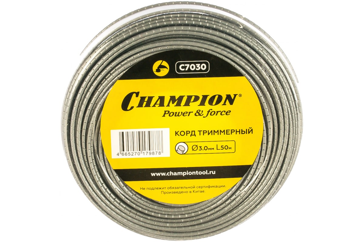 CHAMPION Корд трим.  Round Pro 3.0мм *  50м C7030 Корды CHAMPION