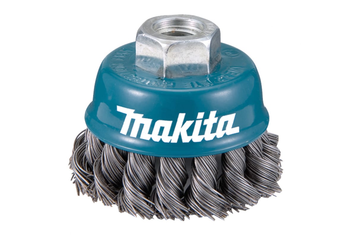 Makita Щетка круглая,ф100мм,хв-к М14,пучки витой проволоки 0.5мм,мах-8500об\м