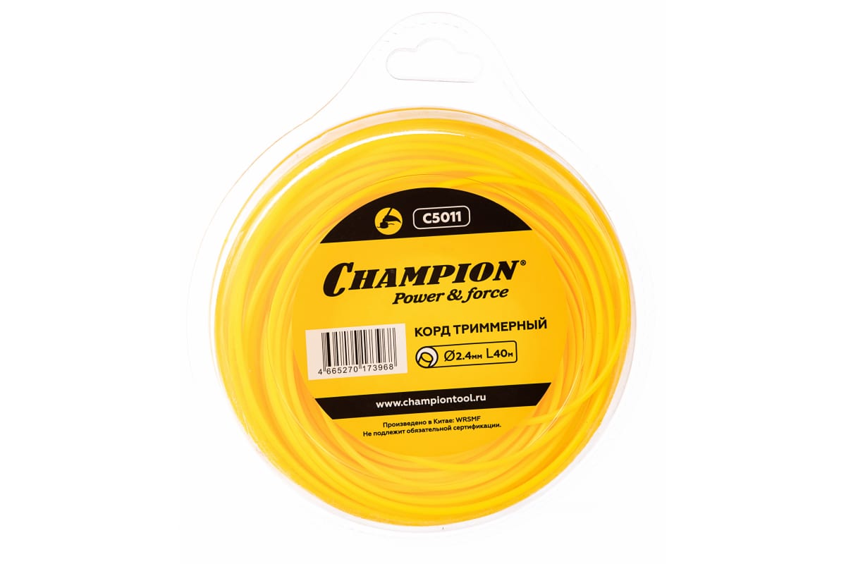 Корд трим.CHAMPION  Round 2.4мм *40м (круглый), CHAMPION