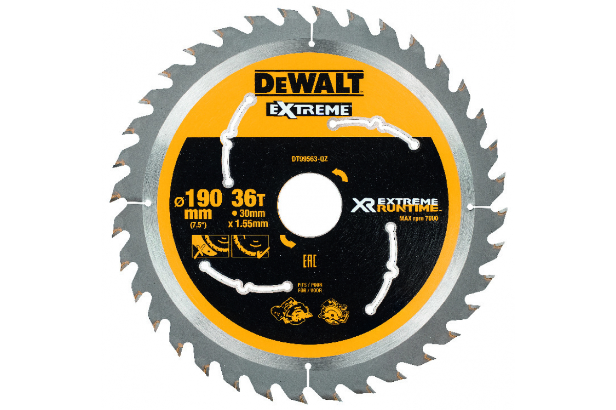 ПИЛЬН.ДИСК FlexVolt 190/30 36 ATB +25° DT99563-QZ DeWalt