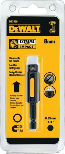 DeWalt Торц.ключ IMPACT 8мм, магн. Easy Clean DT7430-QZ 