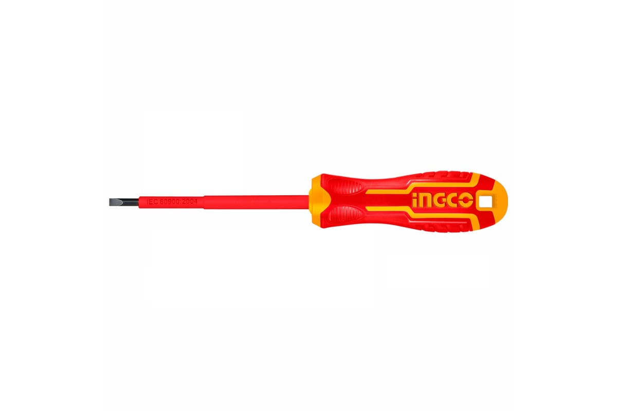 Отвертка диэлектрическая плоская SL4x100 мм INGCO HISD814100