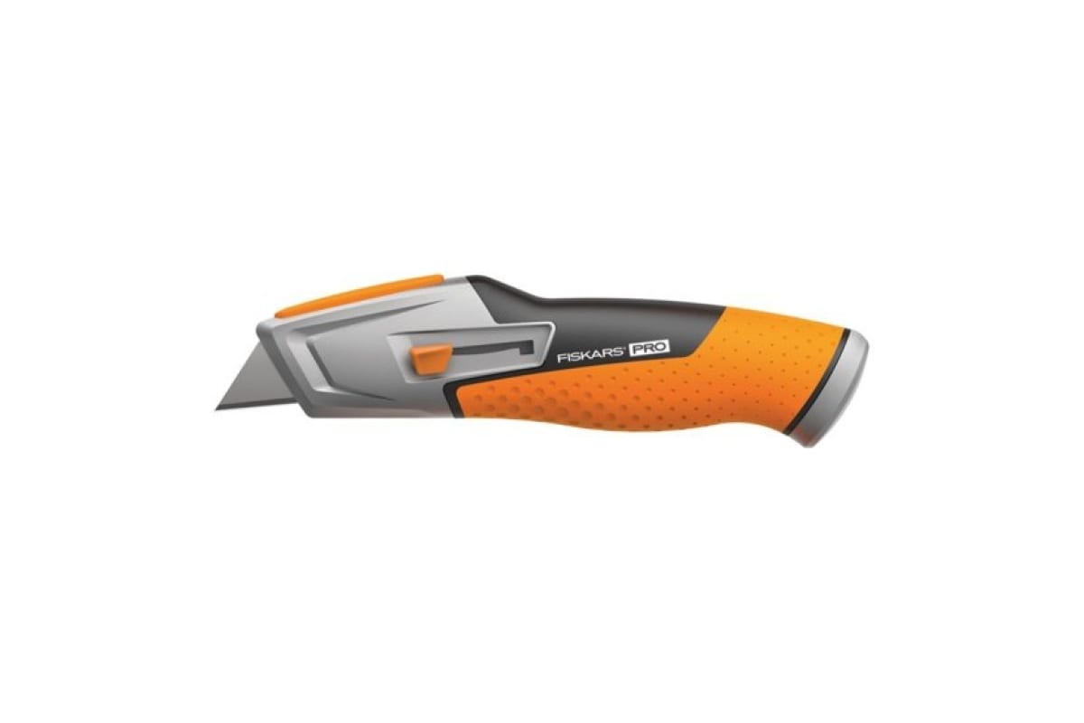 FISKARS Нож строительный с выдвижным, сменным лезвием CarbonMax 1 027 223