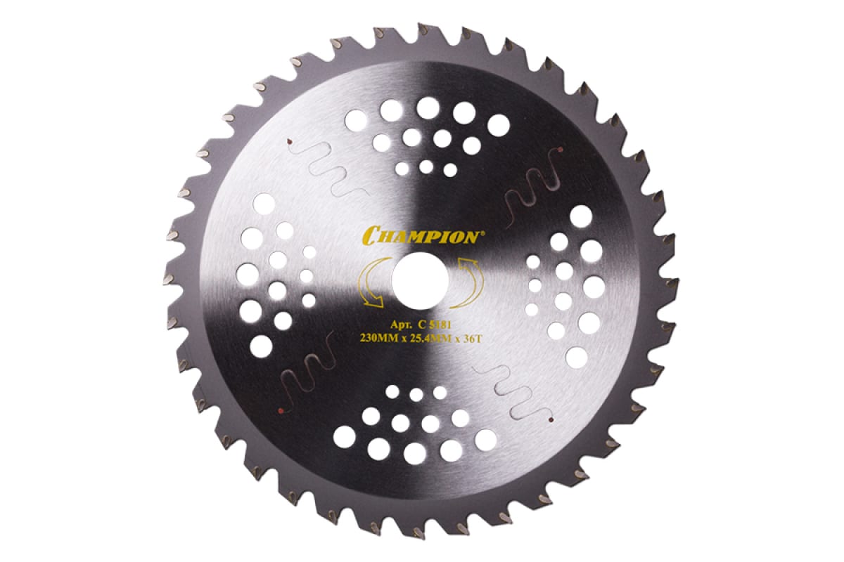 Нож с зубцами из твердого сплава  Ninja 36/230/25,4 (SRM-2305SI,SRM-2655SI), C5181 C5181 CHAMPION