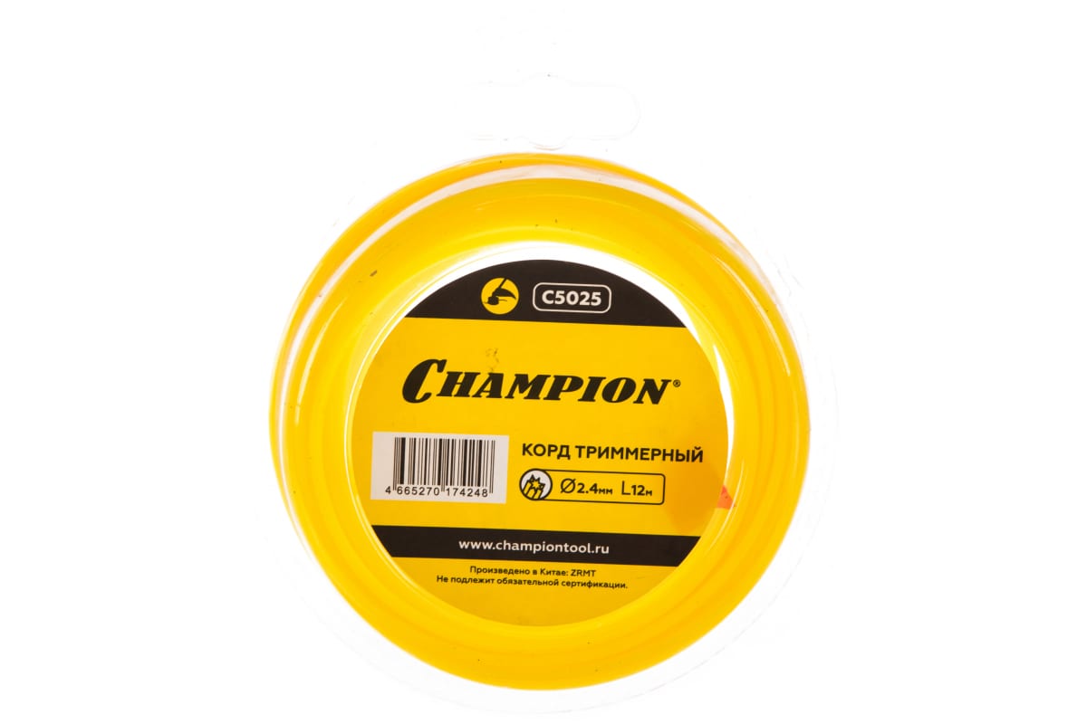Корд трим. CHAMPION Star 2.4мм*12м (звезда), CHAMPION