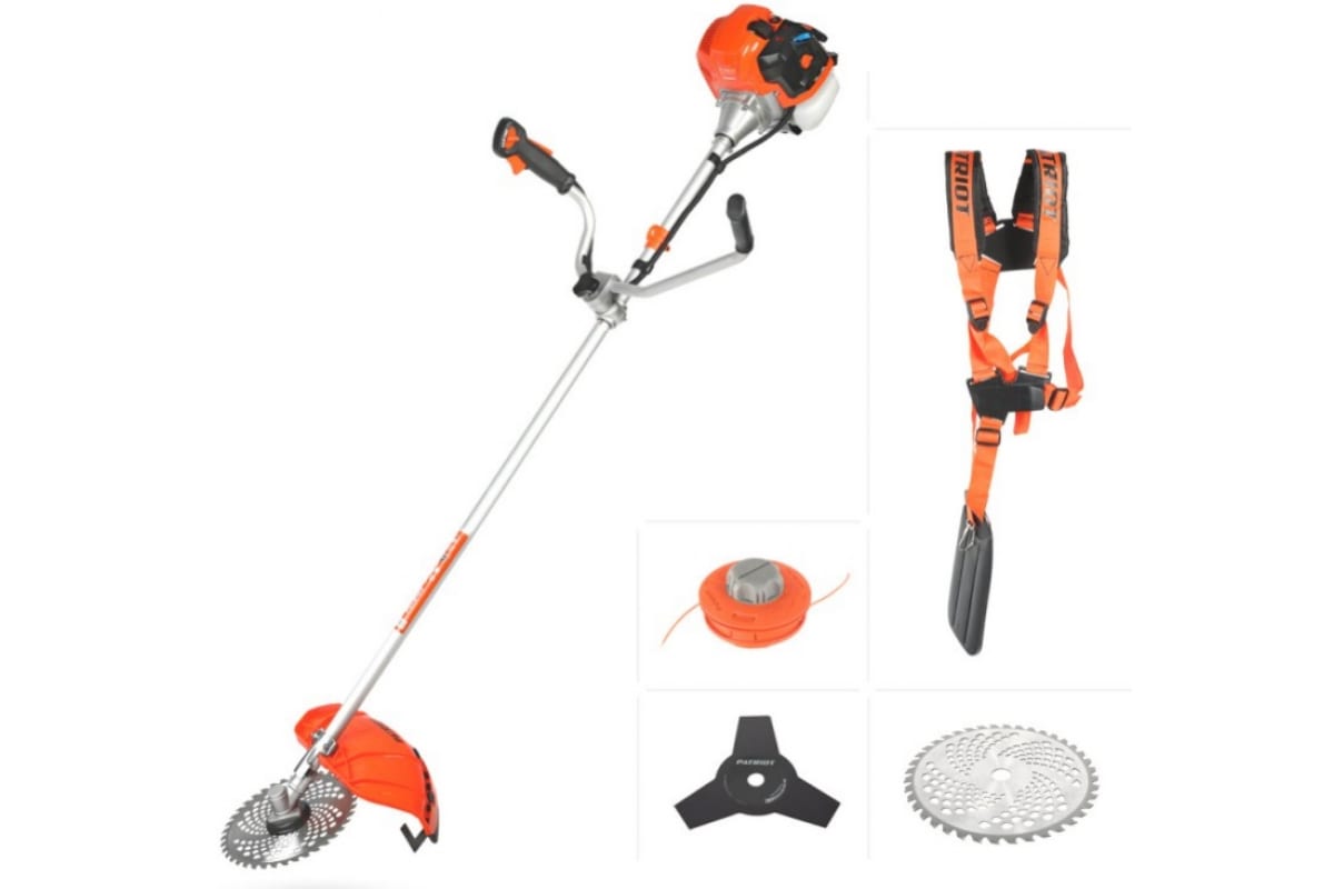 Триммер бензиновый PATRIOT PT 545 XT(1+1); 42.7сс; 2.5 л.с.; катушка Comfort с быстрой заправкой; 3-
