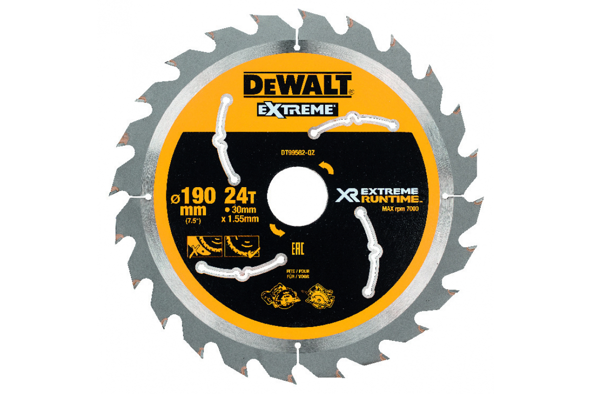 ПИЛЬН.ДИСК FlexVolt 190/30 24 ATB +25° DT99562-QZ DeWalt