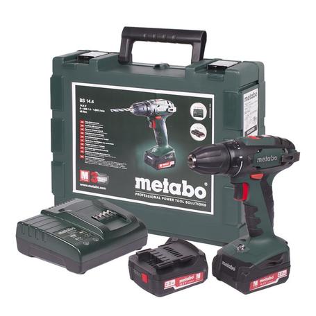 Metabo BS 14.4 Акк.винт.2х2.0Ач Li-Ion,10мм,кейс