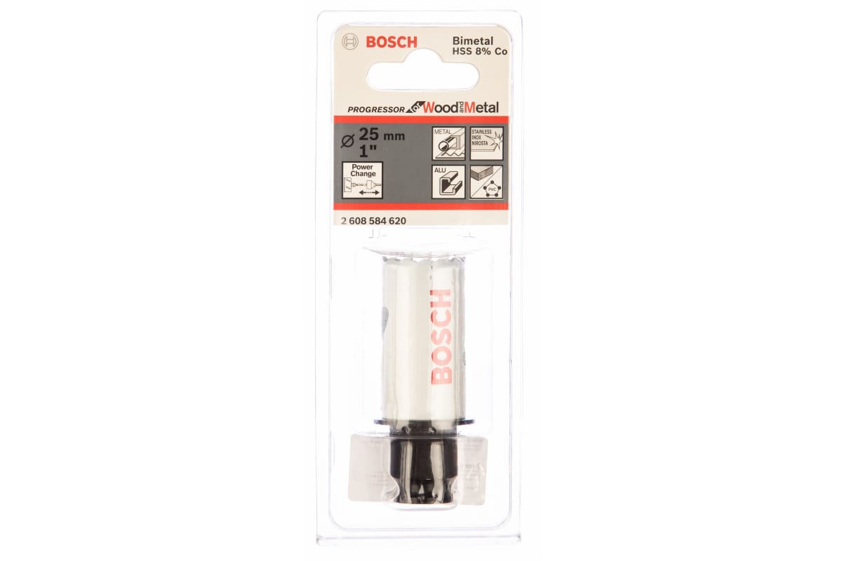 BOSCH 2.608.584.620 Цифенбор Коронка пильная Bi-Metal 40мм,ф25мм,HSS-CO