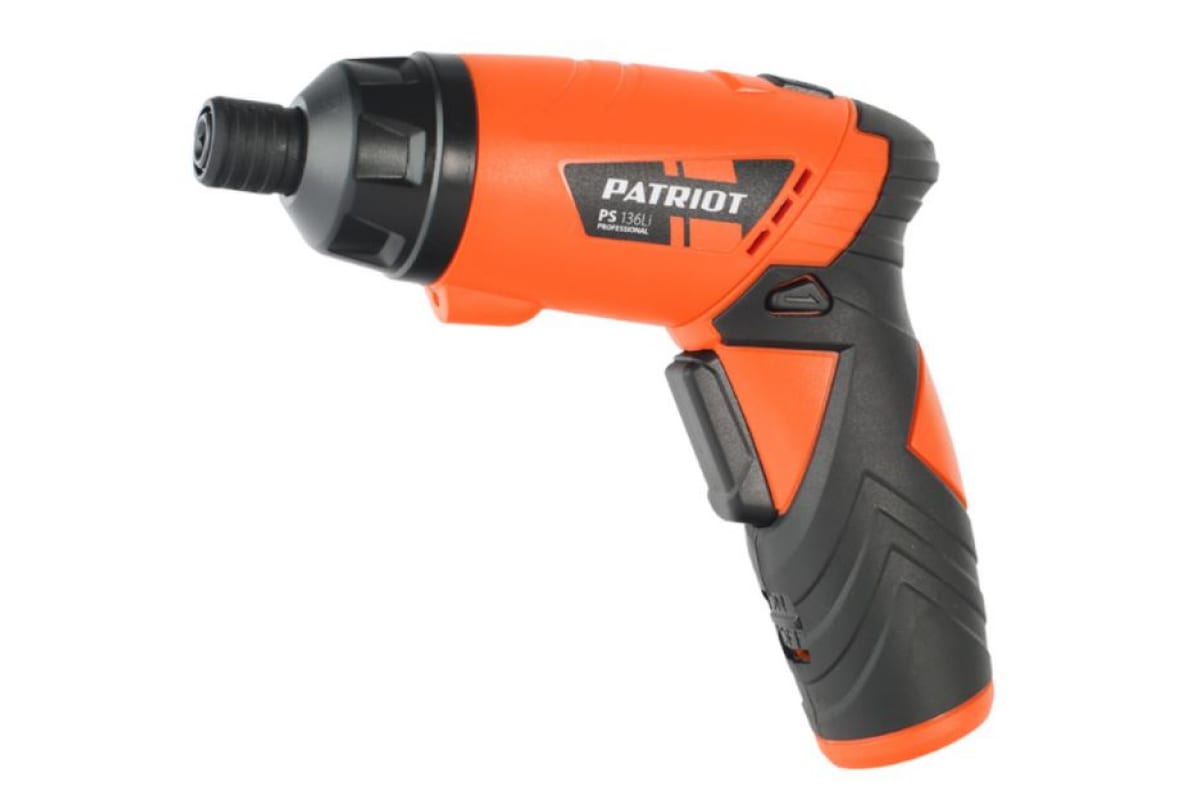 Отвертка аккумуляторная PATRIOT PS 136; напряжение: 3,6V; блистер; комплект бит