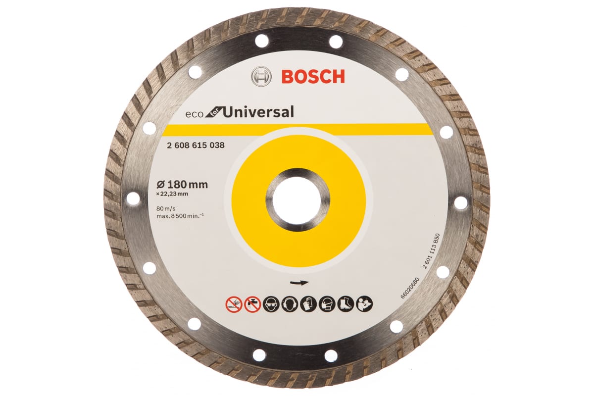 BOSCH 2.608.615.038 алмазный диск eco univ.turbo 180-22,23