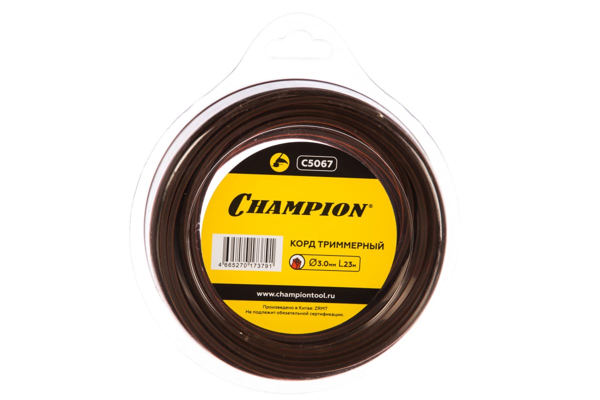 Корд трим.CHAMPION  Nylplus Square 3.0мм* 23м (квадрат), CHAMPION