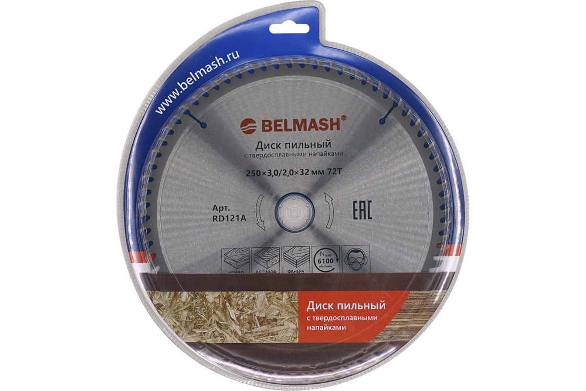 Диск пильный BELMASH 250x3/2x32/30; 72T
