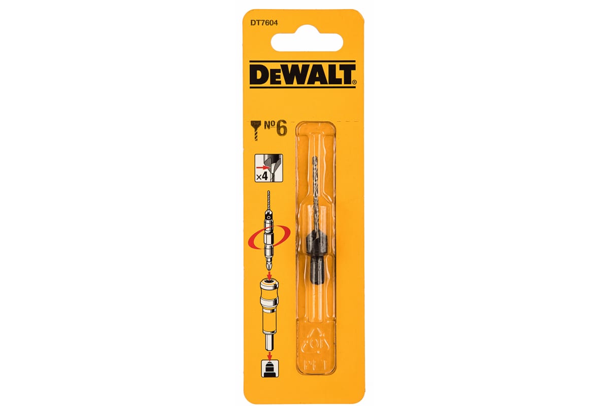 DeWalt Flip&Drive, пилот.сверло с зенкером д/шурупов толщиной 3мм 