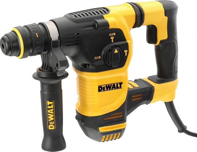 Перфоратор D25334K-QS SDS-plus + патрон БЗП, 950 Вт, 3 режима, 3,5 Дж DeWalt