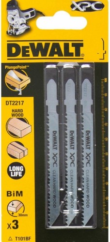 Пилка д/лобзика п/дер.XPC BIM 100x75x2.5x30 мм, T101BF, 3шт DeWalt