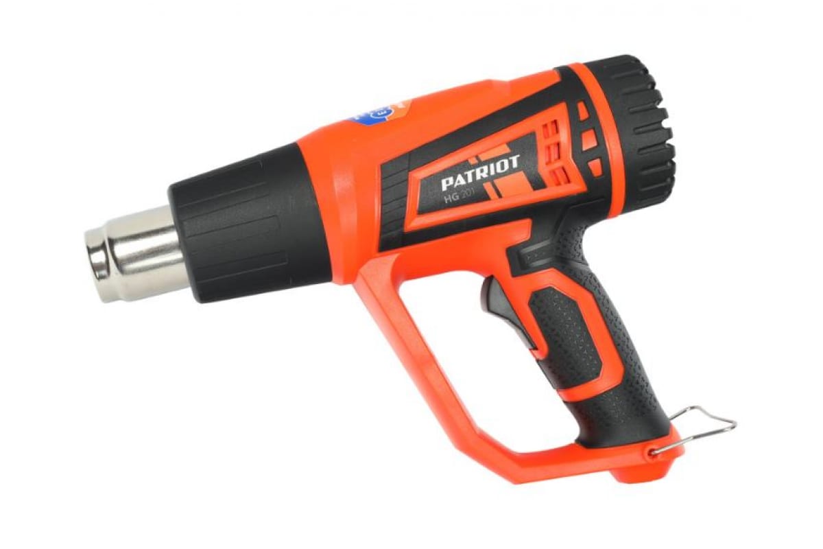 Фен технический PATRIOT HG 201 THE ONE, мощность 2000Вт, цветная коробка, стационарное положение
