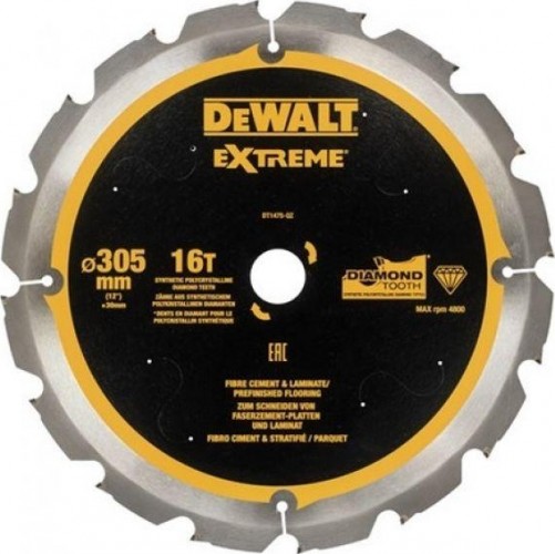 Пильный дмск по фиброцементу  305x30mm x16T DT1475-QZ DeWalt