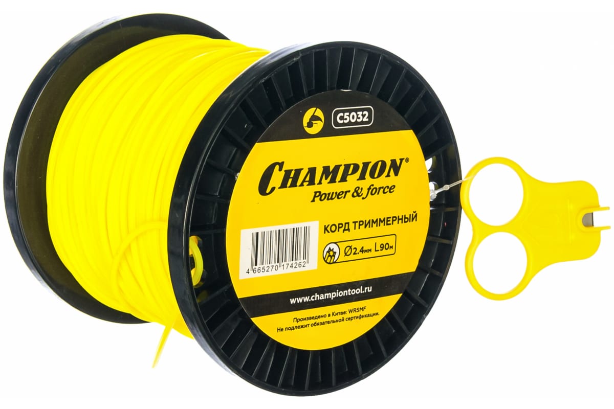 CHAMPION Корд трим.  Star 2.4мм* 90м (звезда) C5032 Корды
