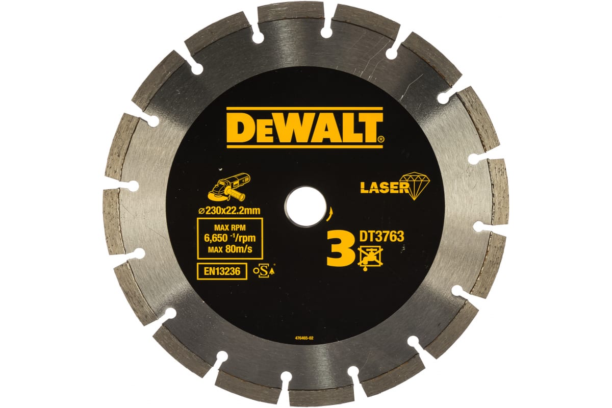 DeWalt Алм.круг сегм.п/гран.230х22.2,h=8.5мм 
