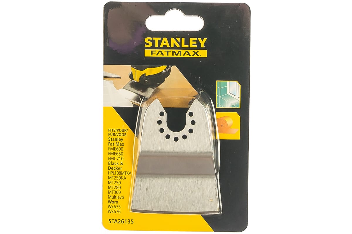 Насадка д/мультитул STANLEY/B+D, жестк.шпатель по клеям, лакам, герметикам Stanley