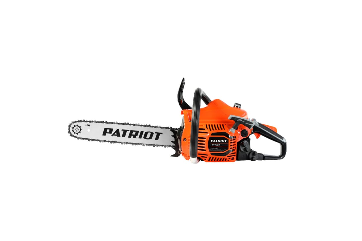 Пила цепная бензиновая PATRIOT PT3816, 2.0л.с., 16", Easy Start, 