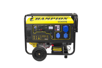 Генератор CHAMPION GG6501E+ATS (5/5,5кВт OHV 16лс 25л 81,5кг 2,5л/ч 12V)