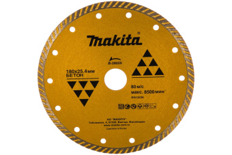 Makita B-28020 Диск алмазный сплошной Standard,ф180х25.4\22.23,д\стр материалов