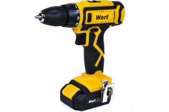 WERT CD 12-2TLi (W2201.017.00) Дрель акк,12В,2х1.5Ач,Li-ion,БЗП-10мм,0-350\1350об\м,23Нм,1.0кг,чем,п