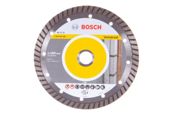 BOSCH 2.608.602.396 Диск алмазный  Professional for Universal Turbo,ф180х22.23х2.5мм,д\стр материало