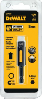 DeWalt Торц.ключ IMPACT 8мм, магн. Easy Clean DT7430-QZ 
