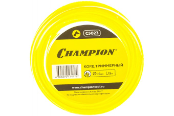 Корд трим. CHAMPION Star 1.6мм*15м (звезда), CHAMPION