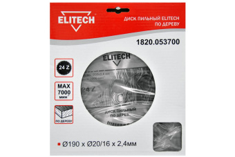 ELITECH 1820.053700 Диск пильный