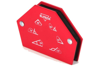 ELITECH 0606.017400 Магнитный уголок, усилие(max)=11.5кг,углы=30/45/60/75/90/135,блистер,1шт
