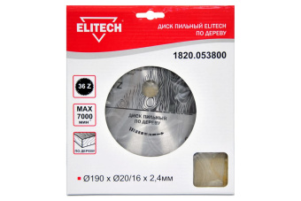 ELITECH 1820.053800 Диск пильный