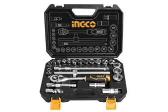 Набор головок 1/2" с трещоткой 25шт INGCO HKTS12251