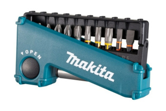 Makita E-03573 Набор 11,биты ударн PH2, PZ1\2\3, T20\25\30,SL4\6,держ-ль магн